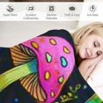thumbnail image 3 of BCIIG   Mushroom Blanket for Kids Adults Lightweight Flannel Throw Sofa Couch Living Room Bed Gift Ultra Soft Summer Blanket, Air Conditioner (  60x80in, 3 of 6