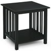 Mission-Style End Table, Black