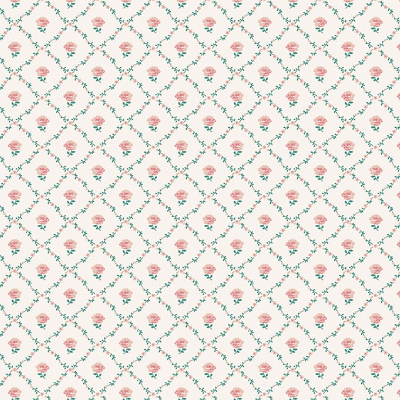 Laura Ashley Kate Coral Pink Wallpaper