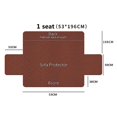 thumbnail image 2 of Funda para sofá deslizante Funda para muebles/Protector Jacquard Spandex Stretch Brown_1 Seater Gloria Funda impermeable para sofá, 2 of 7