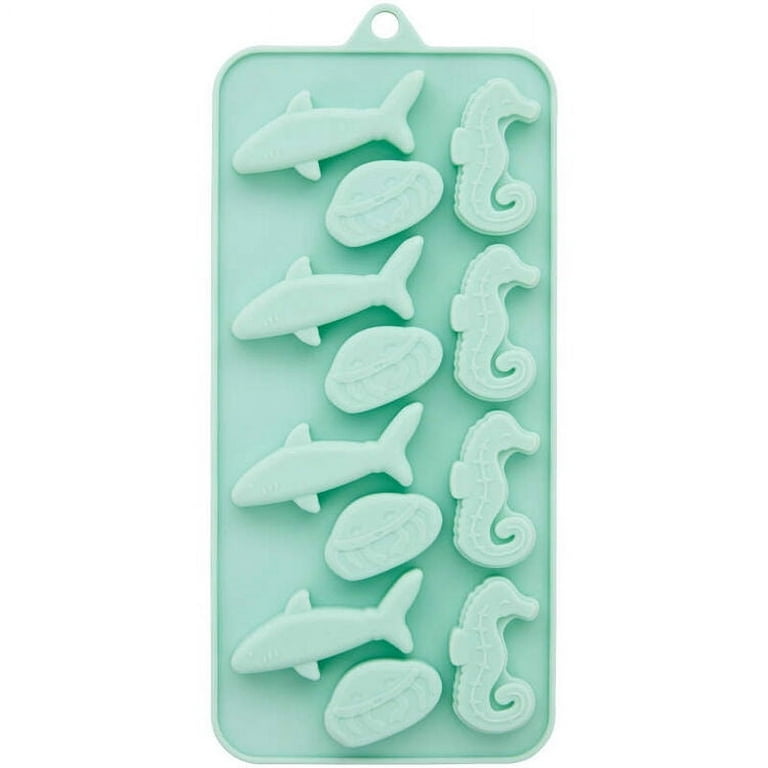 Shark, Jellyfish, & Seahorse Silicone Candy Mold - Party Time, Inc.