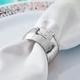 thumbnail image 3 of BalsaCircle 4 Pieces Hammered Napkin Rings Table Top Decorations Party Events, 3 of 8
