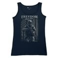 thumbnail image 5 of Freedom Isn't Free Women's Tank Top American Hero Patriotic Soldier DD 214 POW MIA Military Warrior Veterans Day, 5 of 7
