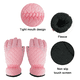thumbnail image 3 of Guantes De Esquí De Invierno Simples De Malla para Mujer Impermeables Cálidos A Prueba De Viento,Rosado, 3 of 5