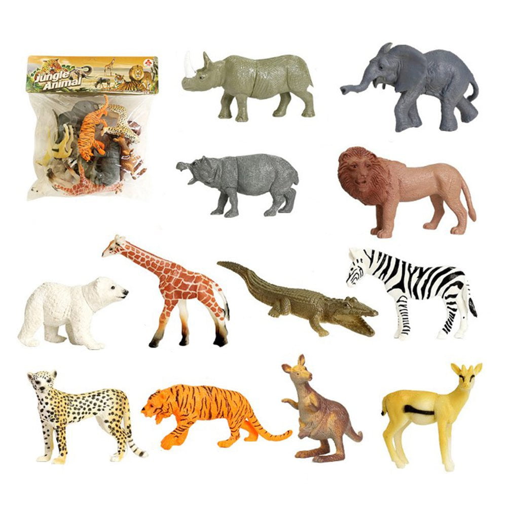 Wildlife Animals Action Figure Realistic Animals Action Model Toy with Sound 