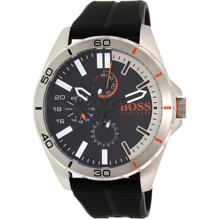 Hugo Boss Men's Orange 1513290 Black Silicone Quartz Watch