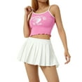 thumbnail image 2 of Franhais Women Camisole Sleeveless Letters Strawberry Print Summer Casual Daily Crop Top, 2 of 8