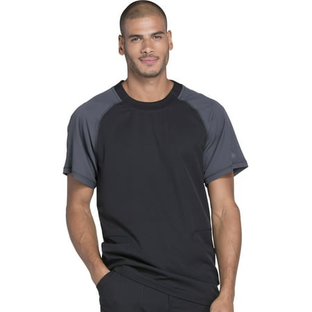 

Dickies Dynamix Medical Scrubs Top for Men Crew Neck DK670 XS Black