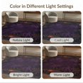 thumbnail image 7 of ODIKA 9'x12' Washable Area Rug Non-Slip, Chair-Friendly Dark Purple Gothic Elegance Design Victorian Inspired Motifs with Moonlit for Dining Room, Basement, Large Office, 7 of 7