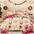thumbnail image 6 of Jessy Home 3 Piece King Christmas Comforter Set Christmas Quilt Snowman Deer Xmas Bedding Set Microfiber Patchwork Bedspread Christmas Gifts, 6 of 10