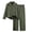 Green, variant on Auroural Girls Clothes Sets 14-16 Boys Girls Tow Piece Casual Matching Outfit Lapel Shirt Button Front Shirt Pleated Hem Elastic Waist Wide Leg Pants