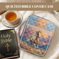 thumbnail image 7 of FOR U DESIGNS Horse Flower Print Bible Case for Women Men Quilted Bible with Case Multifunctional Carrying Organizer Bag Christian Bible Accessories with Handle, 7 of 7