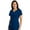 Indigo, variant on Signature by Grey's Anatomy™ Women's Mock Wrap Solid Scrub Top