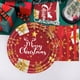 thumbnail image 5 of Ganfancp Christmas Themed Painting Holiday Disposable Tableware Party Supplies Holiday Party Decoration Set Christmas Decoration Disposable Tableware Ofertas Del Día 24*Platos de Papel de 9 Pulgadas,, 5 of 6