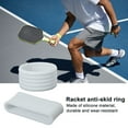 thumbnail image 4 of Sioweci 2Pcs Pickleball Paddle Grip Band Elastic Badminton Table Tennis Racket Overgrip Handle Silicone Anti-slip Ring Pickleball Accessories Green, 4 of 13