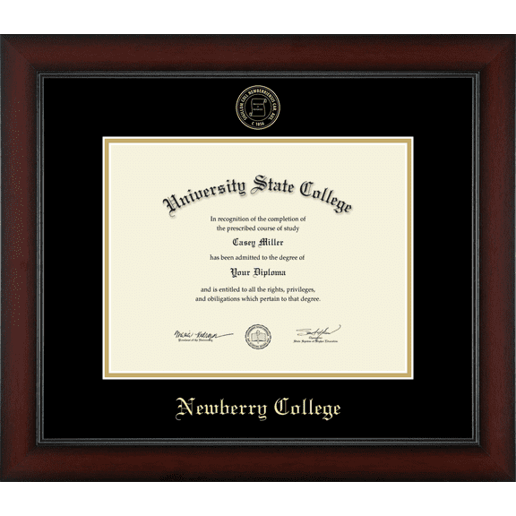 Newberry College Diploma Frame, Document Size 11" x 8.5"