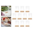 thumbnail image 5 of 10pcs Clear Acrylic Place Cards with Wood Stand Holder Guest Names Sublimation Rectangle, 5 of 8