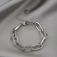 thumbnail image 6 of EOEMY Gold Double-Layer Chunky Chain Bracelet For Women - Perfect Fashion Jewelry Gift-Gold, 6 of 6