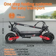 1200W Electric Scooter For Adults,48V/23.4AH,Top Speed 28MPH,40Miles 11 Off-Road Tires Folding City Commuting EScooter With Shock Absorption