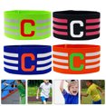 thumbnail image 3 of Brazalete de capitán de fútbol, ​​brazalete reutilizable, equipo de fútbol, ​​banda de capitán, brazalete deportivo portátil, 4 Uds., 3 of 3