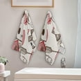 thumbnail image 4 of Dreamtimes Valentine Eiffel Towel Hand Towels 2 PCS, Vintage Love Quote Kitchen Towel Ultra Soft and Highly Absorbent,Decorative Fingertip Face Towel for Bathroom Hotel, 28.3"x14.4", 4 of 6