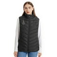 thumbnail image 3 of Gamivast Plus Size Heated Vest Women Christmas 8 Heating Zones and 3-Levels Jackets with Zipper Pockets Stand Collar Zip up Thermal Coats Xmas Tree Washable USB Charging Outerwear no Power Bank, 3 of 5