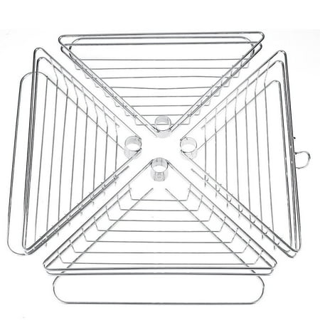 Versatile Bath Accessories Metal VGEBY Corner Shower Caddy, Adjustable 4 Tier Metal Bathroom Shower Corner Tension Pole Caddy Shelf Rack Tripod - 4 Hollow Out Baskets - for Storage Organizer Contain Bath Shampoo Hand Soap ()