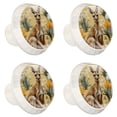 thumbnail image 2 of 4 Pcs Kangaroo Knobs for Kitchen Cabinet Cupboard Dresser Bookcase Drawer Pulls Handles Round Home Decor, 2 of 8