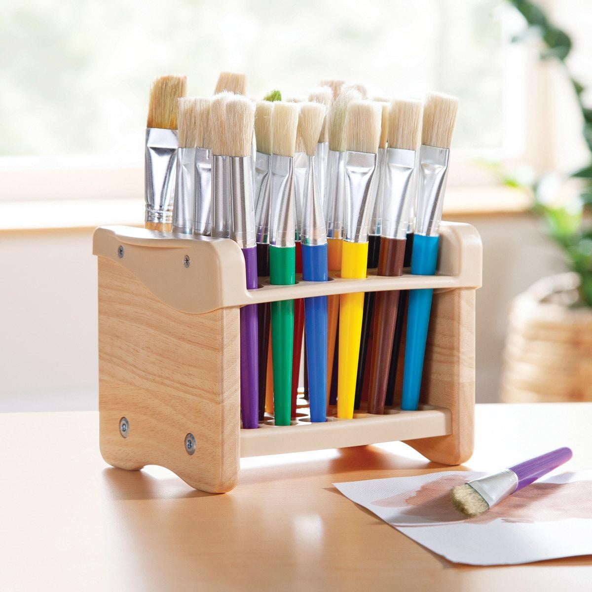Kaplan Early Learning Company Tabletop Paintbrush Stand