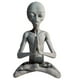 thumbnail image 1 of Escultura de arte de jardín, estatua meditadora, figuras extraterrestres para decoración de interiores, exteriores, hogar, oficina, jardín y césped, 1 of 7