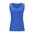 thumbnail image 7 of HAiming Womens Square Neck Tank Top Solid Color Sleeveless Knit Ribbed Basic Shirts Summer Casual Vest Blouse, 7 of 7