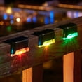 thumbnail image 3 of Luz LED solar para jardín al aire libre, lámpara solar impermeable, luz solar para exteriores, para decoración de escaleras, vallas de jardín, lámpara solar, luz solar, 3 of 5