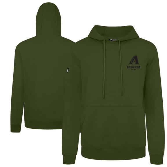 Men's Levelwear Green Arizona Diamondbacks 2026 Armed Forces Day Garrison Podium Hoodie