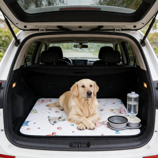 EGNMCR Tapis Réutilisables pour Chiots, Absorbants Rapides, Tapis d'Urine pour Chien pour Cage, Tapis d'Entraînement pour Animaux, Tapis de Mise Bas Imperméables pour Chiens, Tapis de Lit pour Cage, Tapis Intérieur en polyester