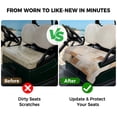 thumbnail image 4 of Golf Cart Seat Covers for 2 Seater, Brown Geometric Soft Microfiber Cart Seat Towel Blanket, Modern Oil Painting Abstract Absorbent Breathable Non Slip Bench Seats Protector for Golf Course 51"x31", 4 of 9