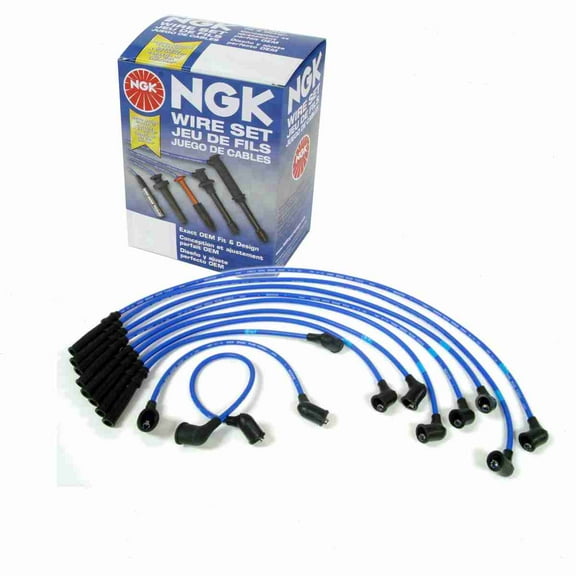 NGK Spark Plug Wire Set compatible with Nissan 720 2.0L 2.2L 2.4L L4 1981-1986