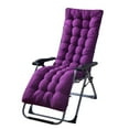 thumbnail image 2 of Imountek 67x22x2.5 inch Patio Chaise Lounger Bench Cushion, Indoor Outdoor Recliner Rocking Chair Cushion with Fixing Straps, Purple, 2 of 10