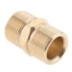thumbnail image 1 of Conector adaptador de manguera de latón giratorio para hidrolavadora (macho de 22 mm a macho de 22 mm) 22 mm M a 22 mm M, 1 of 6