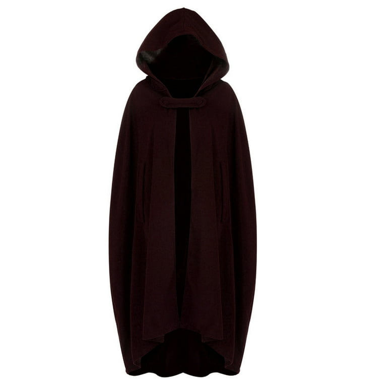 Hfyihgf Womens Gothic Hooded Open Front Poncho Cape Coat