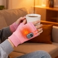 thumbnail image 6 of Heated Fingerless Gloves for Women, Rechargeable Smart Gloves with Digital Display, Ideal for Winter Sports, Hiking, Cycling, and Office Work, Stay Warm and Active in the Cold, 6 of 11