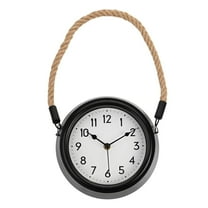 Hometime Wall Clock with Rope Hanger