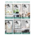 thumbnail image 5 of Grey Floral Art Tie Up Curtains for Windows 45 Inch Length Balloon Curtains Kitchen Adjustable Balloon Window Shade Watercolor Botanical Spring Flowers Tie Up Valance Bathroom Curtain Window 42"x45", 5 of 6