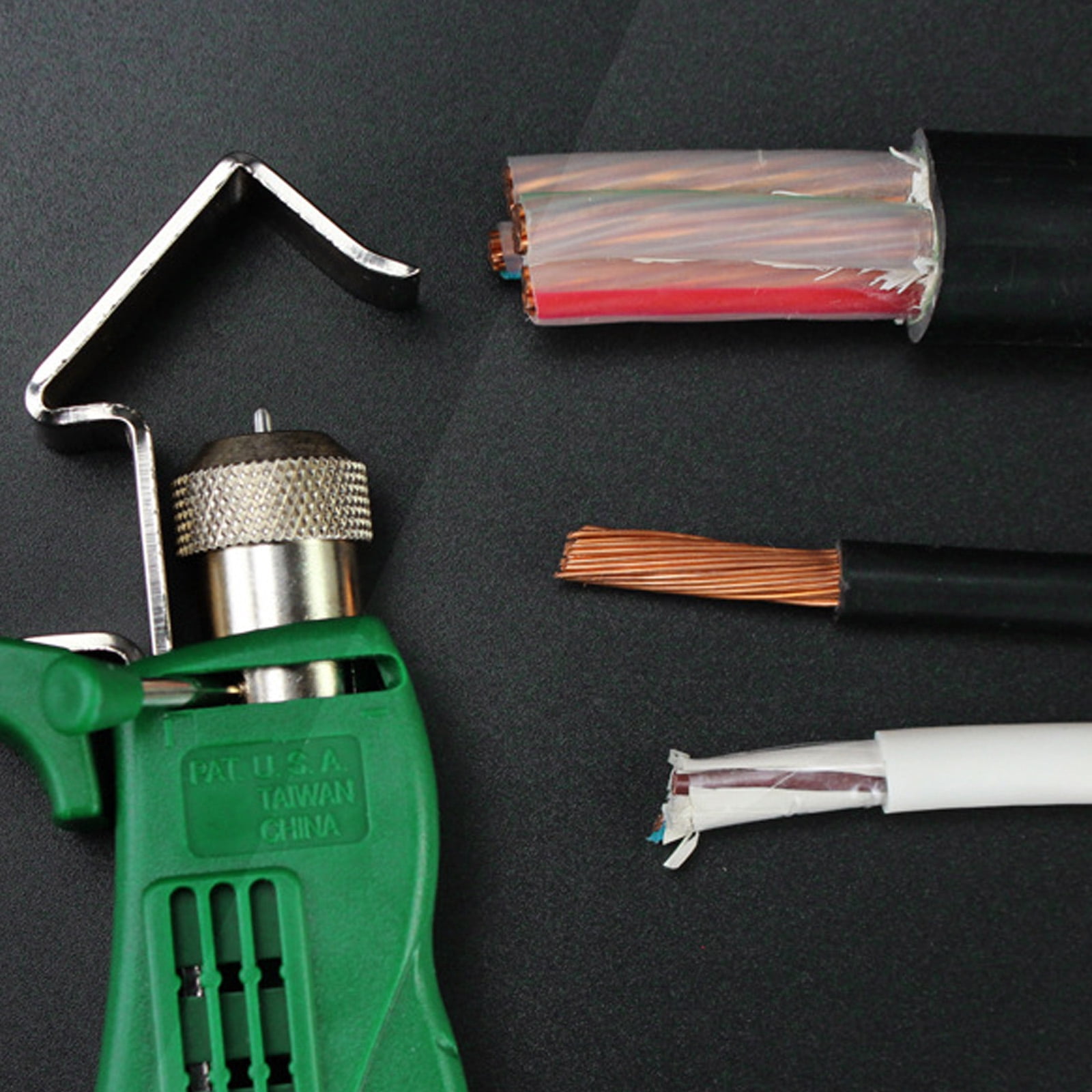 RUISINERY Multifunctional Rotary Wire Strippers Multifunctional Rotary Metal Cable Stripping Tool Polishing Pliers Maintenance