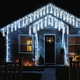 thumbnail image 4 of Luces navideñas YIQU Meteor Shower, paquete de 2, 384 LED, color blanco frío, 4 of 8