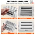 thumbnail image 4 of VEVOR Pasta Attachment for KitchenAid Stand Mixer, 3-IN-1 Stainless Steel Pasta Roller Cutter Set Including Pasta Sheet Roller, Spaghetti and Fettuccine Cutter,8 Adjustable Thickness Knob Pasta Maker, 4 of 9