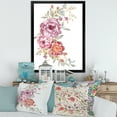 thumbnail image 3 of Designart 'Bouquet of Purple and Pink Flowers III' Farmhouse Framed Art Print, 3 of 4