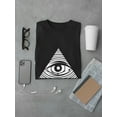 thumbnail image 3 of All Seeing Eye Triangle Art Tee Men's -Image by Shutterstock, 3 of 4