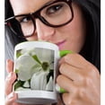 thumbnail image 2 of 3drose, Purity - White Dogwood Flower - Spring Flowering Trees, 11oz Two-tone Green Mug, 2 of 6