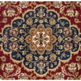 thumbnail image 4 of Tayse Sensation Area Rug 4780 RED Traditional Red Medallion Leaves 5' 3" x 7' 3" Oval, 4 of 5