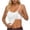 BBH62-White, variant on Padded Camisole Tops For Women Built In Bra Adjustable Spaghetti Strap Cami Going Out Layering Basic Shirt Loungewear White 2XL